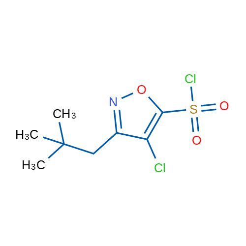 4-Chloro-3-(2,2-dimethylpropyl)-1,2-oxazole-5-sulfonyl chloride 1g