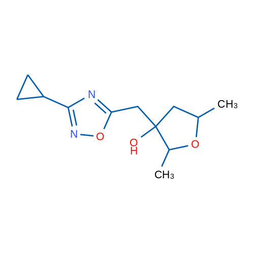 3-[(3-Cyclopropyl-1,2,4-oxadiazol-5-yl)methyl]-2,5-dimethyloxolan-3-ol 1g