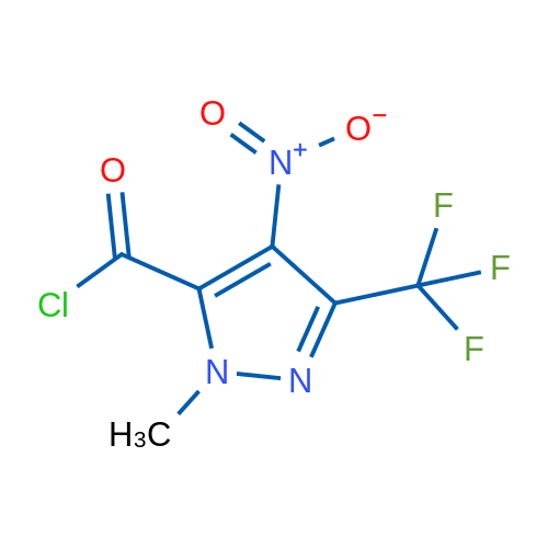 1-Methyl-4-nitro-3-(trifluoromethyl)-1H-pyrazole-5-carbonyl chloride 1g
