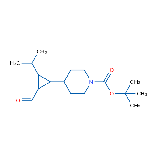 tert-Butyl 4-[2-formyl-3-(propan-2-yl)cyclopropyl]piperidine-1-carboxylate 1g
