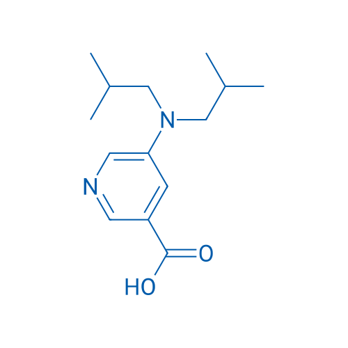 5-[Bis(2-methylpropyl)amino]pyridine-3-carboxylic acid 1g