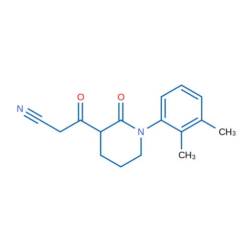 3-[1-(2,3-Dimethylphenyl)-2-oxopiperidin-3-yl]-3-oxopropanenitrile 1g
