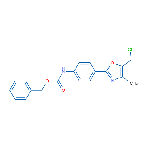 Benzyl N-{4-[5-(chloromethyl)-4-methyl-1,3-oxazol-2-yl]phenyl}carbamate 1g