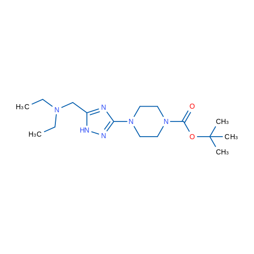 tert-Butyl 4-{5-[(diethylamino)methyl]-1H-1,2,4-triazol-3-yl}piperazine-1-carboxylate 1g