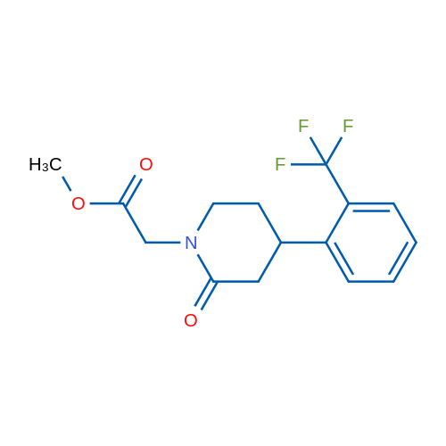Methyl 2-{2-oxo-4-[2-(trifluoromethyl)phenyl]piperidin-1-yl}acetate 1g