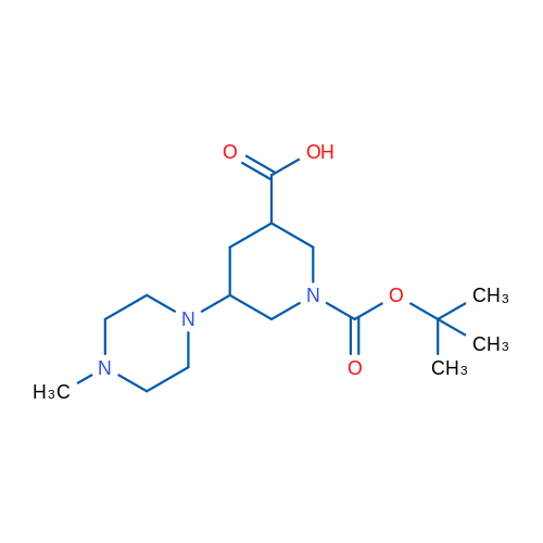 1-[(tert-Butoxy)carbonyl]-5-(4-methylpiperazin-1-yl)piperidine-3-carboxylic acid 1g