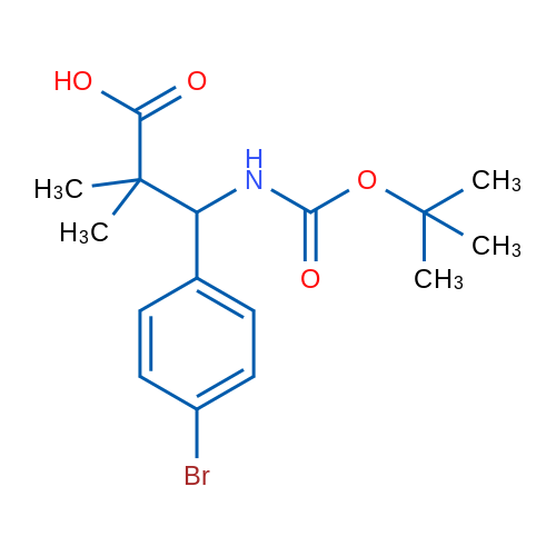 3-(4-Bromophenyl)-3-{[(tert-butoxy)carbonyl]amino}-2,2-dimethylpropanoic acid 1g