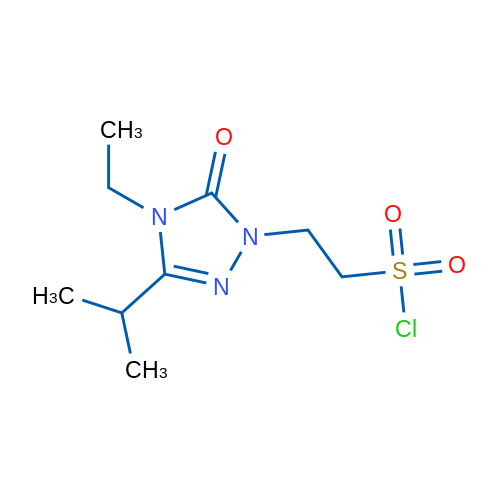 2-[4-Ethyl-5-oxo-3-(propan-2-yl)-4,5-dihydro-1H-1,2,4-triazol-1-yl]ethane-1-sulfonyl chloride 1g
