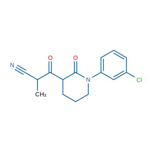 3-[1-(3-Chlorophenyl)-2-oxopiperidin-3-yl]-2-methyl-3-oxopropanenitrile 1g