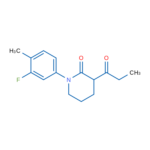 1-(3-Fluoro-4-methylphenyl)-3-propanoylpiperidin-2-one 1g