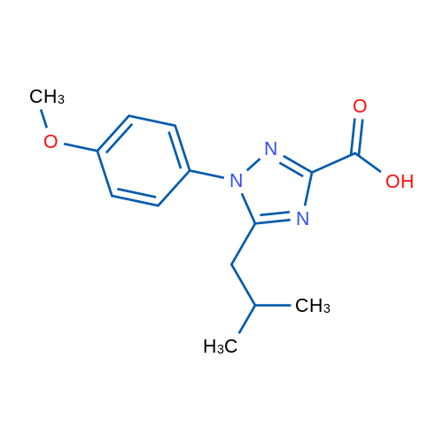 1-(4-Methoxyphenyl)-5-(2-methylpropyl)-1H-1,2,4-triazole-3-carboxylic acid 5g