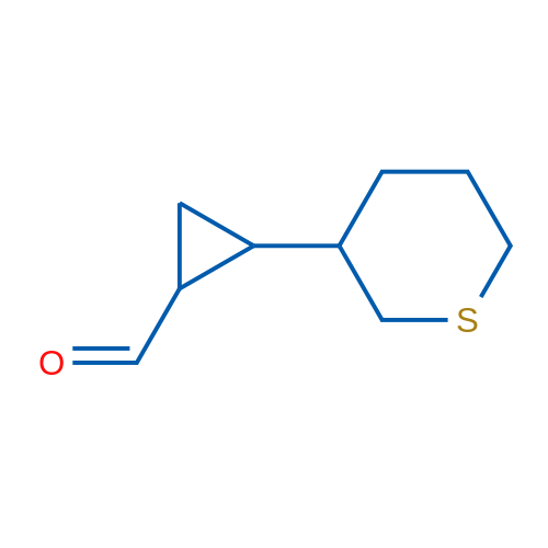 2-(Thian-3-yl)cyclopropane-1-carbaldehyde 1g
