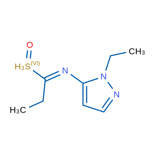 Ethyl[(1-ethyl-1H-pyrazol-5-yl)imino]methyl-lambda6-sulfanone 1g