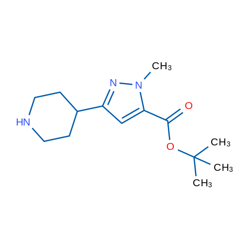 tert-Butyl 1-methyl-3-(piperidin-4-yl)-1H-pyrazole-5-carboxylate 1g