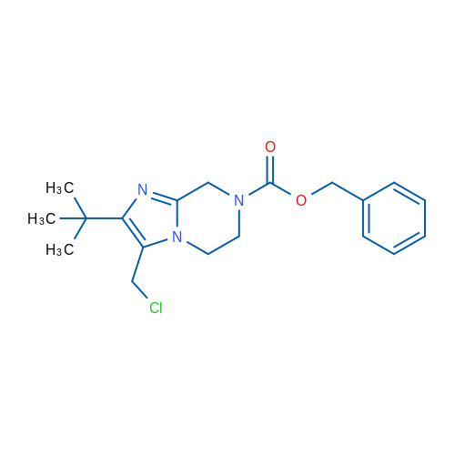 Benzyl 2-tert-butyl-3-(chloromethyl)-5H,6H,7H,8H-imidazo[1,2-a]pyrazine-7-carboxylate 1g