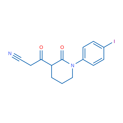3-[1-(4-Iodophenyl)-2-oxopiperidin-3-yl]-3-oxopropanenitrile 1g