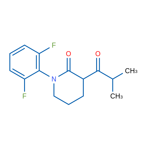 1-(2,6-Difluorophenyl)-3-(2-methylpropanoyl)piperidin-2-one 1g