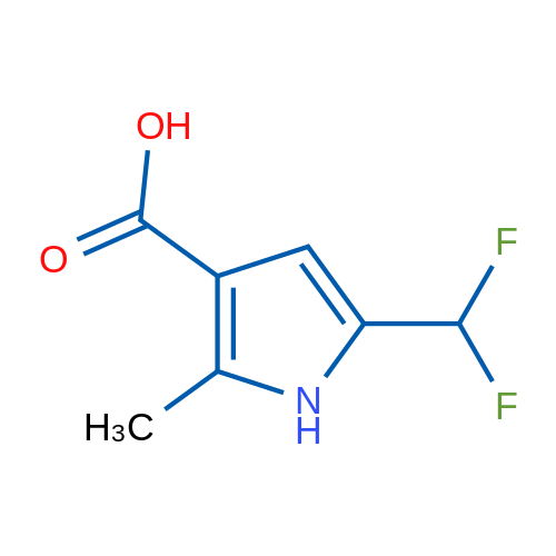 5-(Difluoromethyl)-2-methyl-1H-pyrrole-3-carboxylic acid 1g