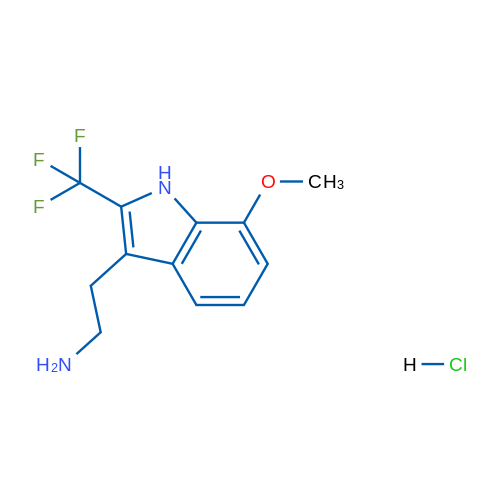 2-[7-Methoxy-2-(trifluoromethyl)-1H-indol-3-yl]ethan-1-amine hydrochloride 1g