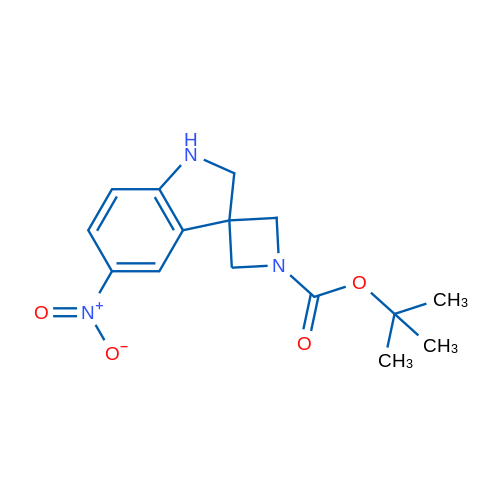 tert-Butyl 5'-nitro-1',2'-dihydrospiro[azetidine-3,3'-indole]-1-carboxylate 1g