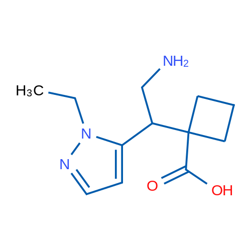 1-[2-Amino-1-(1-ethyl-1H-pyrazol-5-yl)ethyl]cyclobutane-1-carboxylic acid 1g
