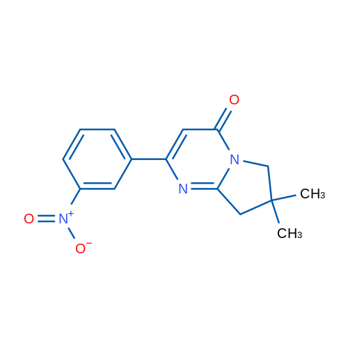 7,7-Dimethyl-2-(3-nitrophenyl)-4H,6H,7H,8H-pyrrolo[1,2-a]pyrimidin-4-one 1g