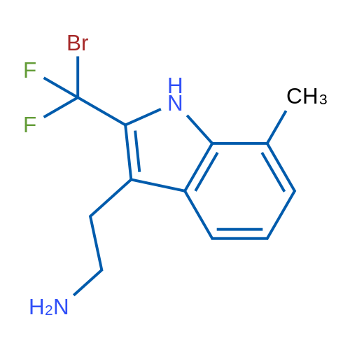 2-[2-(Bromodifluoromethyl)-7-methyl-1H-indol-3-yl]ethan-1-amine 1g