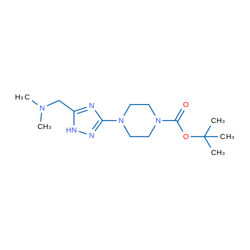 tert-Butyl 4-{5-[(dimethylamino)methyl]-1H-1,2,4-triazol-3-yl}piperazine-1-carboxylate 1g