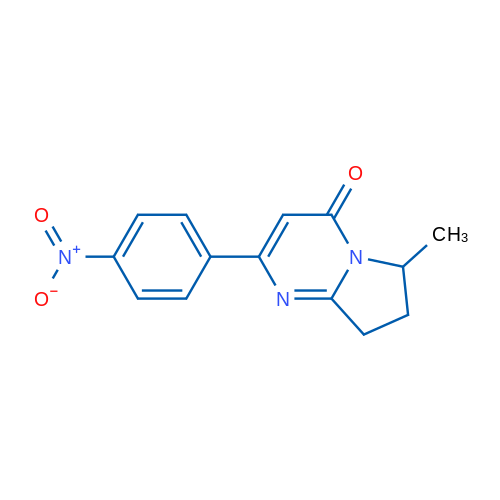 6-Methyl-2-(4-nitrophenyl)-4H,6H,7H,8H-pyrrolo[1,2-a]pyrimidin-4-one 1g