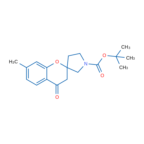 tert-Butyl 7-methyl-4-oxo-3,4-dihydrospiro[1-benzopyran-2,3'-pyrrolidine]-1'-carboxylate 1g