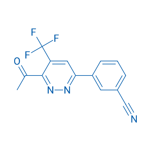 3-[6-Acetyl-5-(trifluoromethyl)pyridazin-3-yl]benzonitrile 1g