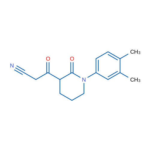 3-[1-(3,4-Dimethylphenyl)-2-oxopiperidin-3-yl]-3-oxopropanenitrile 1g