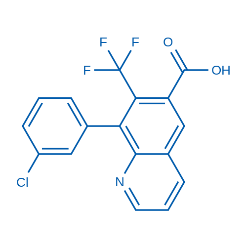 8-(3-Chlorophenyl)-7-(trifluoromethyl)quinoline-6-carboxylic acid 1g