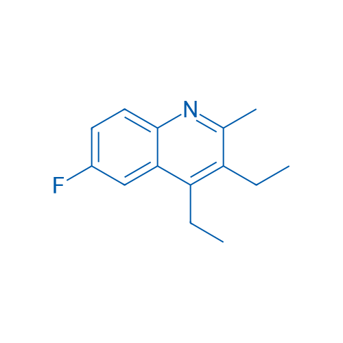 3,4-Diethyl-6-fluoro-2-methylquinoline 1g