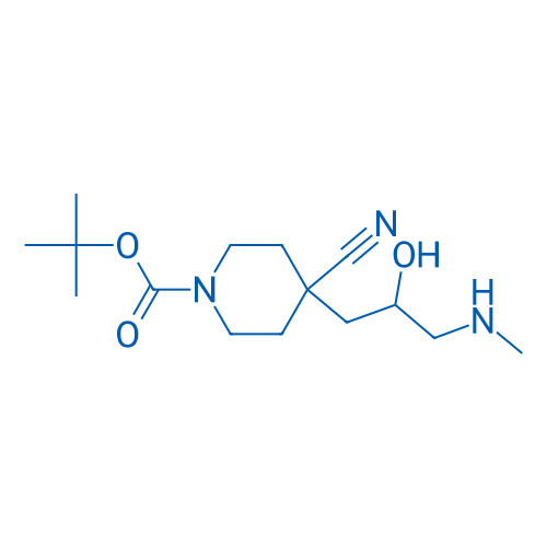 tert-Butyl 4-cyano-4-[2-hydroxy-3-(methylamino)propyl]piperidine-1-carboxylate 1g