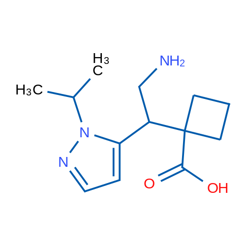 1-{2-amino-1-[1-(propan-2-yl)-1H-pyrazol-5-yl]ethyl}cyclobutane-1-carboxylic acid 1g