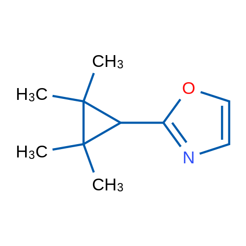 2-(2,2,3,3-Tetramethylcyclopropyl)-1,3-oxazole 1g