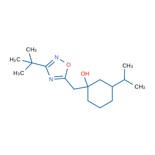 1-[(3-tert-Butyl-1,2,4-oxadiazol-5-yl)methyl]-3-(propan-2-yl)cyclohexan-1-ol 1g