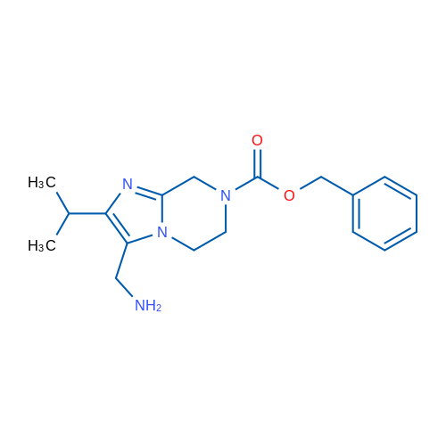 Benzyl 3-(aminomethyl)-2-(propan-2-yl)-5H,6H,7H,8H-imidazo[1,2-a]pyrazine-7-carboxylate 1g