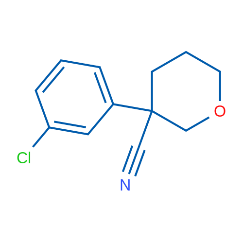 3-(3-Chlorophenyl)oxane-3-carbonitrile 1g