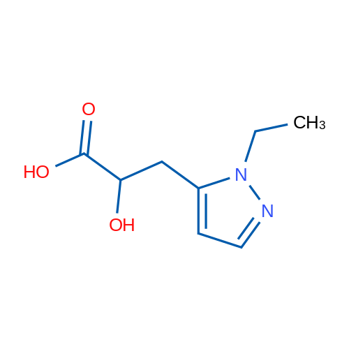 3-(1-Ethyl-1H-pyrazol-5-yl)-2-hydroxypropanoic acid 5g