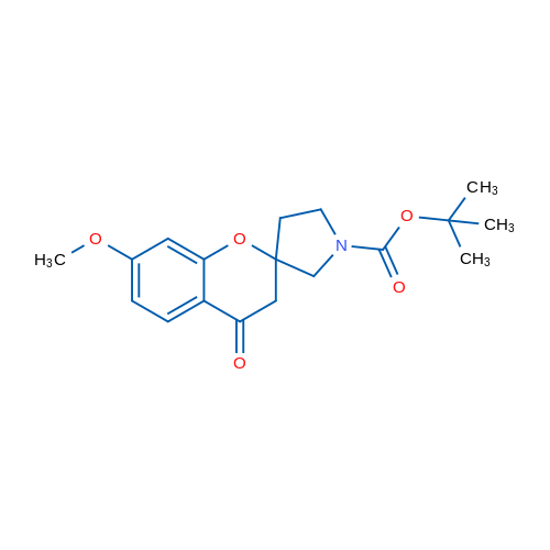 tert-Butyl 7-methoxy-4-oxo-3,4-dihydrospiro[1-benzopyran-2,3'-pyrrolidine]-1'-carboxylate 1g