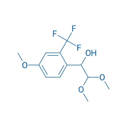 2,2-Dimethoxy-1-[4-methoxy-2-(trifluoromethyl)phenyl]ethan-1-ol 1g