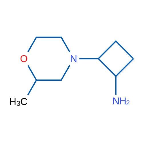 2-(2-Methylmorpholin-4-yl)cyclobutan-1-amine 1g