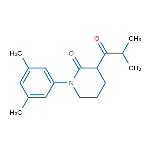 1-(3,5-Dimethylphenyl)-3-(2-methylpropanoyl)piperidin-2-one 1g