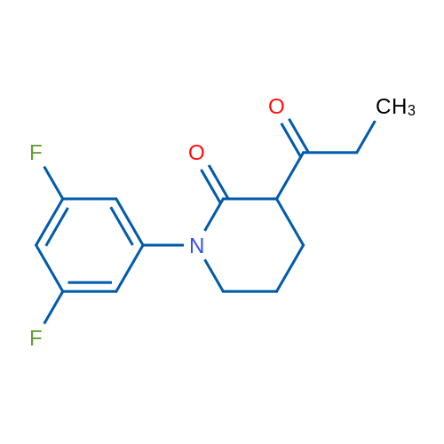 1-(3,5-Difluorophenyl)-3-propanoylpiperidin-2-one 1g