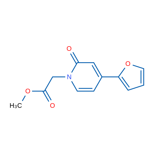 Methyl 2-[4-(furan-2-yl)-2-oxo-1,2-dihydropyridin-1-yl]acetate 1g
