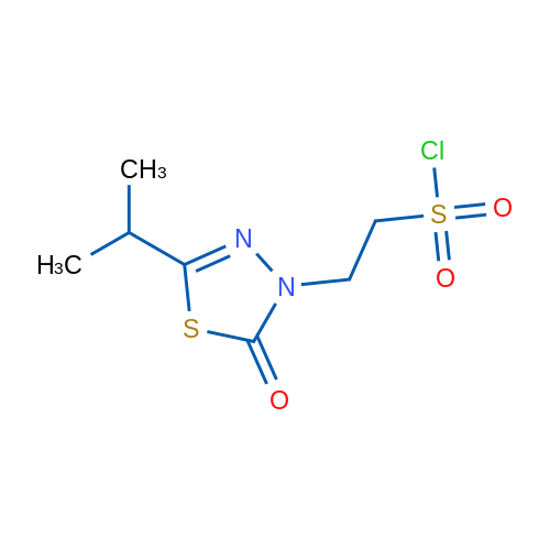 2-[2-Oxo-5-(propan-2-yl)-2,3-dihydro-1,3,4-thiadiazol-3-yl]ethane-1-sulfonyl chloride 1g