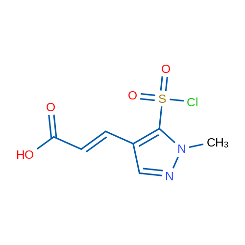 (2E)-3-[5-(Chlorosulfonyl)-1-methyl-1H-pyrazol-4-yl]prop-2-enoic acid 1g