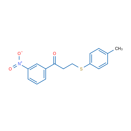 3-[(4-Methylphenyl)sulfanyl]-1-(3-nitrophenyl)propan-1-one 1g